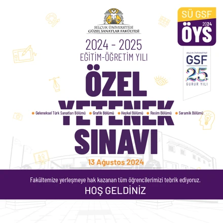 Selçuk Üniversitesi GSF’de Özel Yetenek Sınavları yapıldı